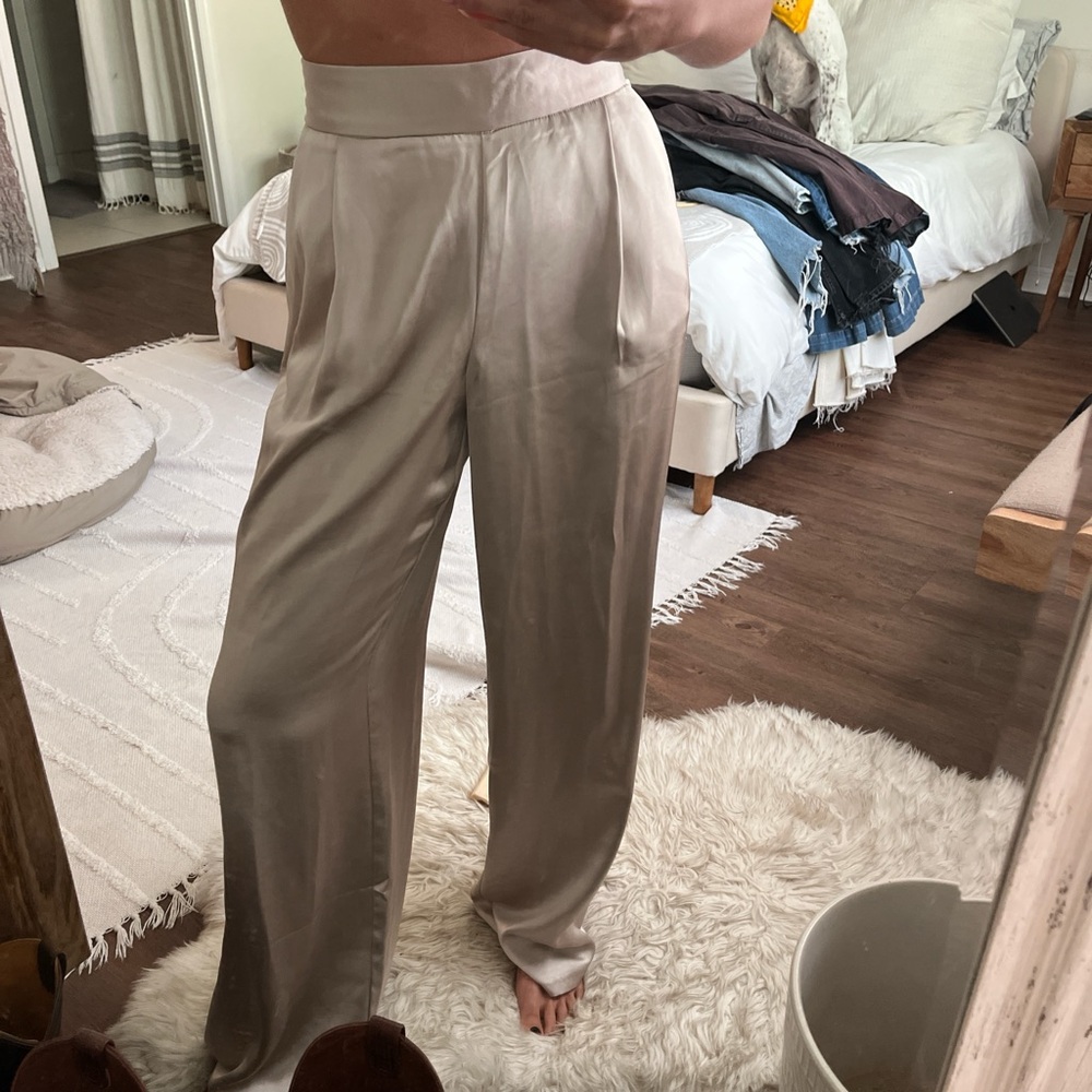 DREW Cream Wide Leg Women's Pants